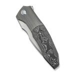 WE Archeozoic Gray Folding Knife with CF Handle