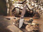 Böker Manukaftur M4 Sherman Damascus Folding Knife
