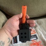 Montana Knife Co. FlatTail Meat Eater Hunter Orange