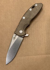 Rick Hinderer XM18 3.5" Micarta Slicer Knife
