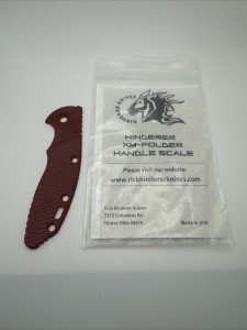 Rick Hinderer XM-18 3.5" Red Micarta Scale