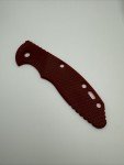 Rick Hinderer XM-18 3.5" Red Micarta Scale
