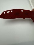 Rick Hinderer XM-18 3.5" Red Micarta Scale
