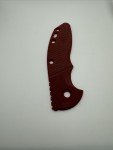 Rick Hinderer XM-18 3.5" Red Micarta Scale