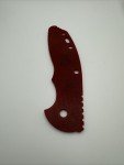 Rick Hinderer XM-18 3.5" Red Micarta Scale