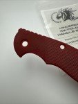 Rick Hinderer XM-18 3.5" Red Micarta Scale