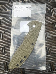 Rick Hinderer XM-18 3.5” OD Green Handle