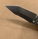 Eklipse Tanto Stonewash Blade by Rick Hinderer