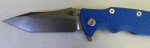 Hinderer Eklipse Tanto Knife with Blue G10 Handle