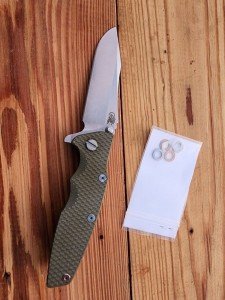 Hinderer Eklipse OD Green G10 Spearpoint Knife