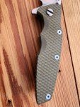 Hinderer Eklipse OD Green G10 Spearpoint Knife