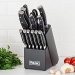 Viking 14-Piece Knife Set with Rubberwood Block
