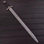 Handmade Damascus Steel Viking Sword by VBM Blades
