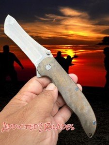 Norseman #3740 Bronze & Blue Titanium Folding Knife