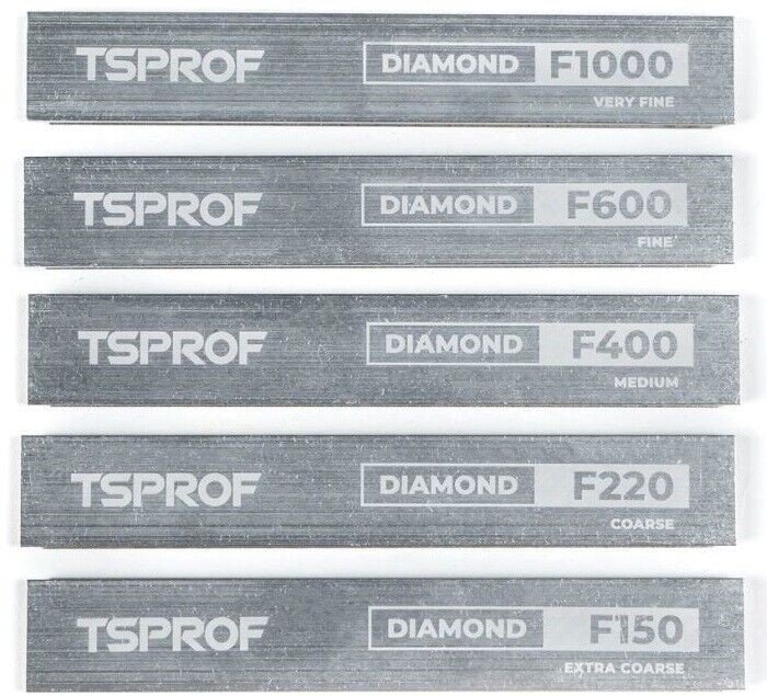 TSPROF Diamond Plates Set: Extra Coarse to Fine