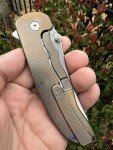 Norseman #3740 Bronze & Blue Titanium Folding Knife