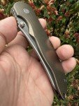 Norseman #3740 Bronze & Blue Titanium Folding Knife