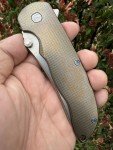 Norseman #3740 Bronze & Blue Titanium Folding Knife