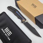 WE KNIFE Zonda Black Titanium & Carbon Fiber Knife
