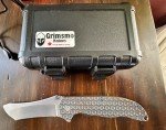 Grimsmo Norseman Knife - Bronze Blue Honeycomb Ti