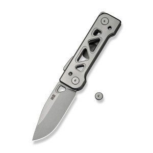 WE Knife Tyro Superlock Satin Titanium 20CV Blade
