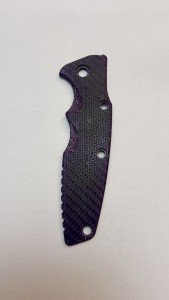 Hinderer Eklipse Purple Twill Carbon Fiber Scale