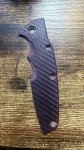 Hinderer Eklipse Purple Twill Carbon Fiber Scale