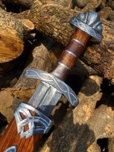 Damascus Steel Viking Sword - Norseman Collectible