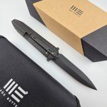 WE Diatomic Black Titanium 20CV Single Edge Dagger