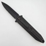 WE Diatomic Black Titanium 20CV Single Edge Dagger
