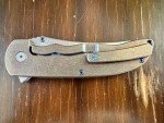 Grimsmo Norseman Knife - Bronze Blue Honeycomb Ti