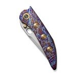 WE Knife Attor Frame Lock Flamed Titanium Knife