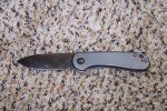WE Elementum Knife - Gray Titanium Handle