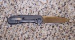 WE Elementum Knife - Gray Titanium Handle