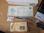 We Knife Seer 20CV Blade Black Titanium Handle