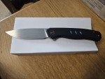 We Knife Seer 20CV Blade Black Titanium Handle