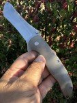 Norseman #3740 Bronze Blue Titanium Folding Knife