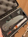 Grimsmo Norseman Ice Blue Honeycomb Knife 4861