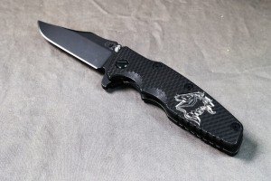 Hinderer Eklipse Battle Black Bowie Knife 3.5