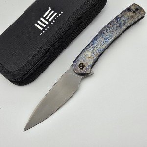 WE KNIFE Upshot Limited Edition Black Flame Folder