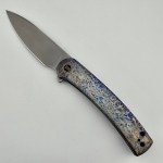 WE KNIFE Upshot Limited Edition Black Flame Folder