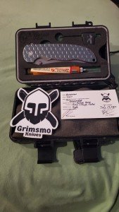 Norseman Stonewashed Titanium Scales and Hardware