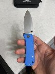 We Banter Liner Lock Pocket Knife - Blue G10