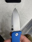We Banter Liner Lock Pocket Knife - Blue G10