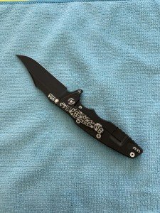 Hinderer Eklipse Bowie Knife with Black Flame Clip