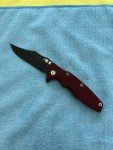 Hinderer Eklipse Bowie Knife with Black Flame Clip