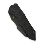 WE Knife High-Fin XL Black Titanium Folding Knife
