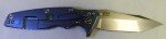 Hinderer Eklipse 3.5" Tanto Blue G10 Knife