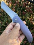 Grimsmo Norseman Blue Stonewashed RWL-34 Folding Knife
