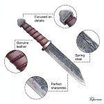 Toferner Seax Knife with Leather Sheath